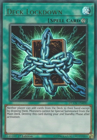 Deck Lockdown (DUOV-EN090)  Ultra Rare