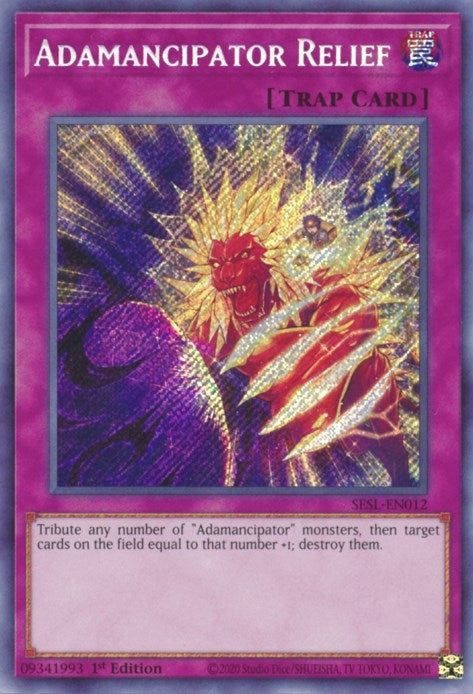 Adamancipator Relief (SESL-EN012) Secret Rare