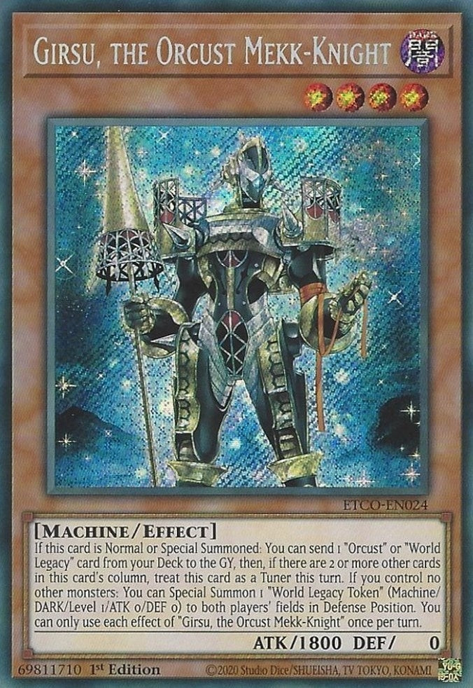 Girsu, the Orcust Mekk-Knight (ETCO-EN024)  Secret Rare