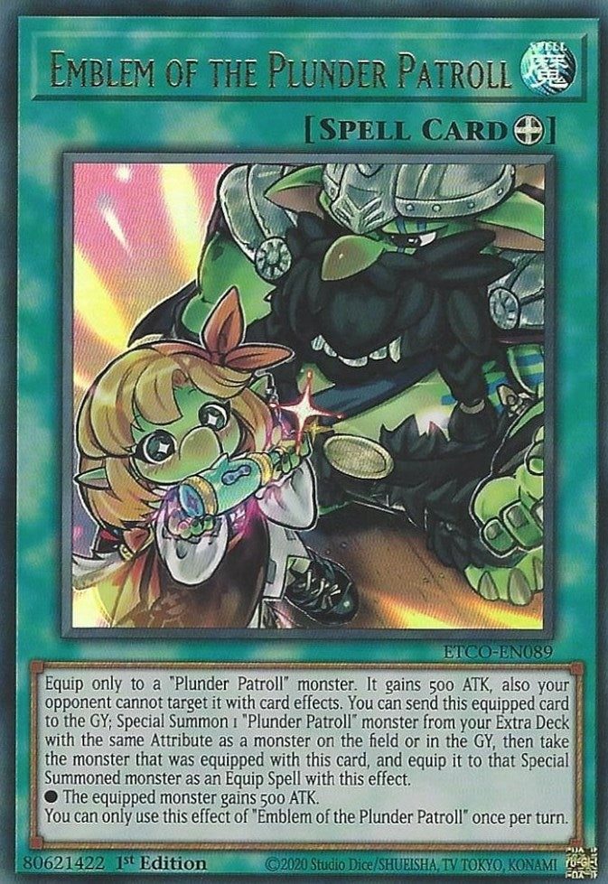Emblem of the Plunder Patroll (ETCO-EN089) Ultra Rare