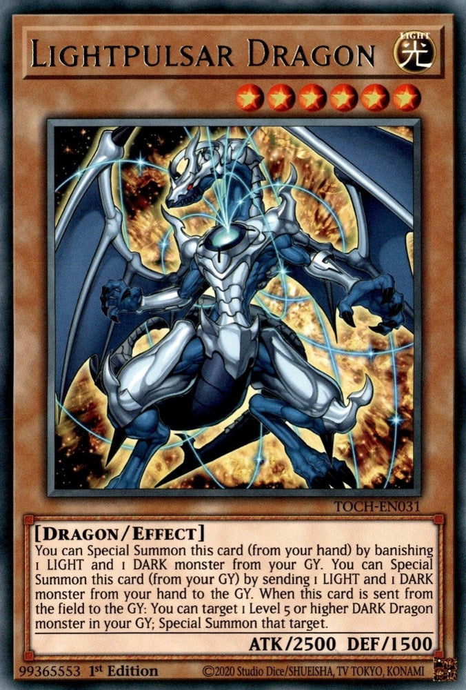 Lightpulsar Dragon (TOCH-EN031) Rare