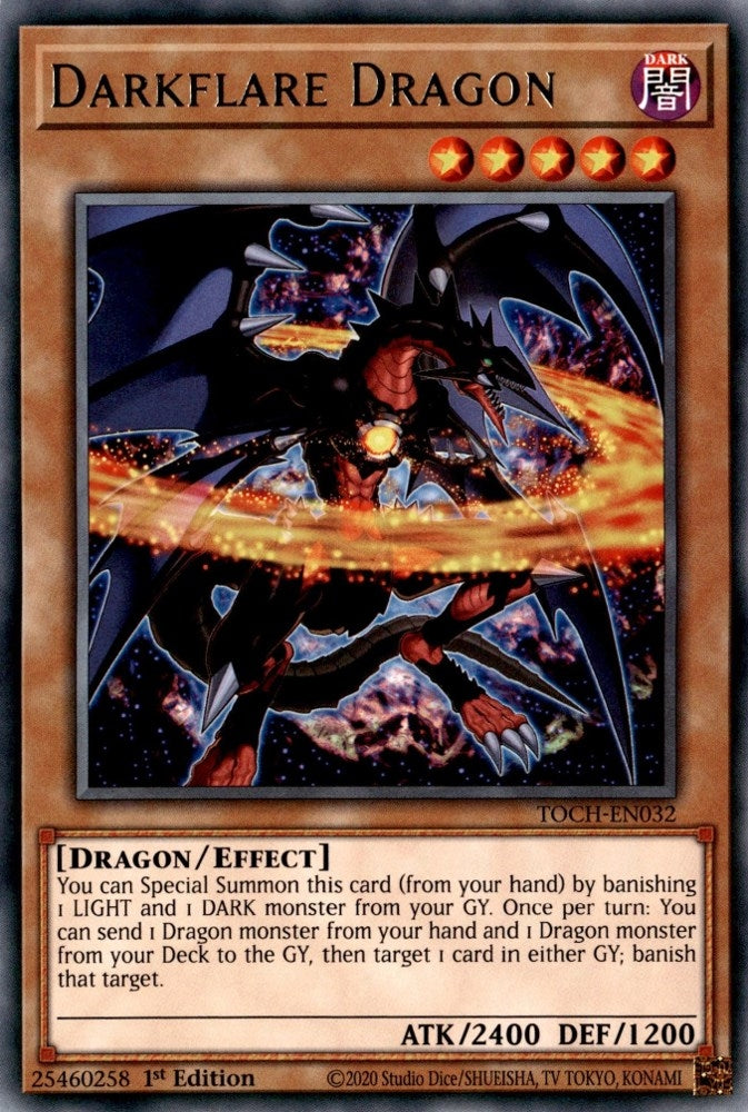 Darkflare Dragon (TOCH-EN032) Rare
