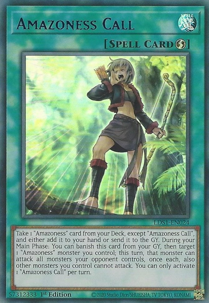 Amazoness Call (Blue) (LDS1-EN024) Ultra Rare