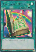 Toon Table of Contents (Blue) (LDS1-EN069) Ultra Rare