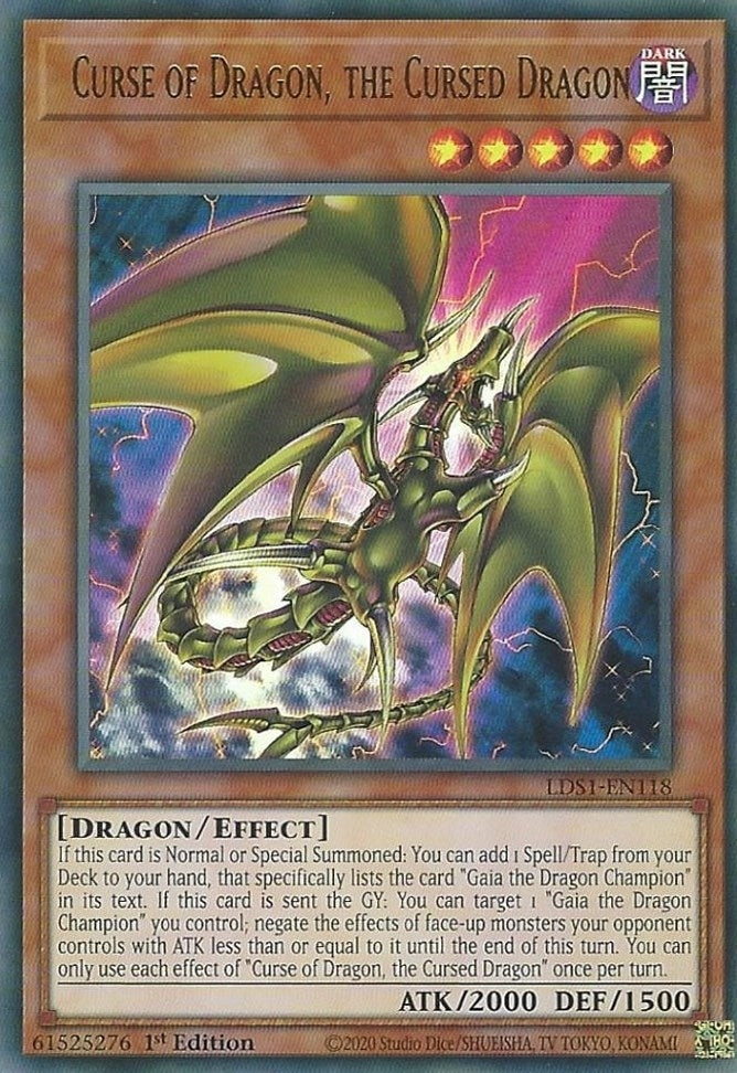 Curse of Dragon, the Cursed Dragon (LDS1-EN118) Ultra Rare