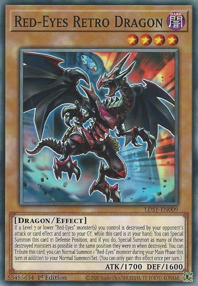 Red-Eyes Retro Dragon (LDS1-EN009) Common