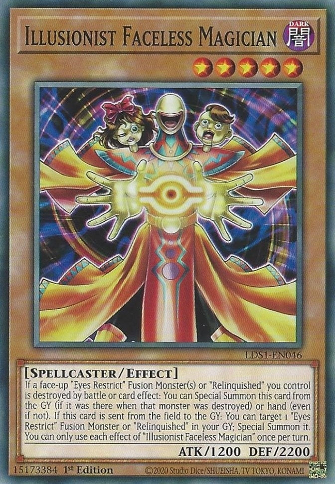 Illusionist Faceless Magician (LDS1-EN046) Common