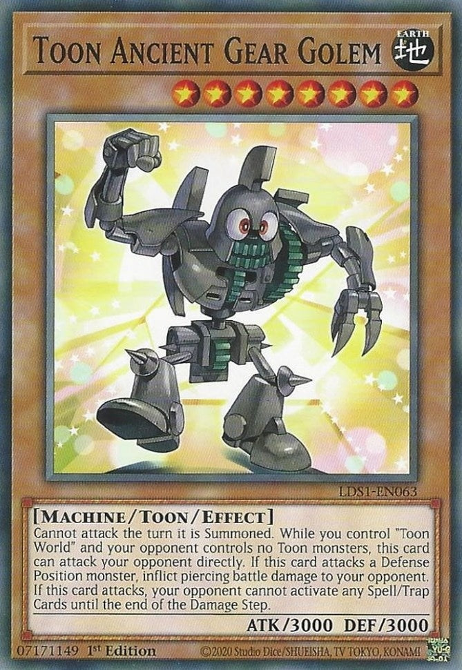 Toon Ancient Gear Golem (LDS1-EN063) Common