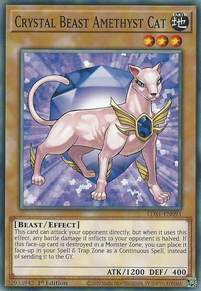 Crystal Beast Amethyst Cat (LDS1-EN093) Common