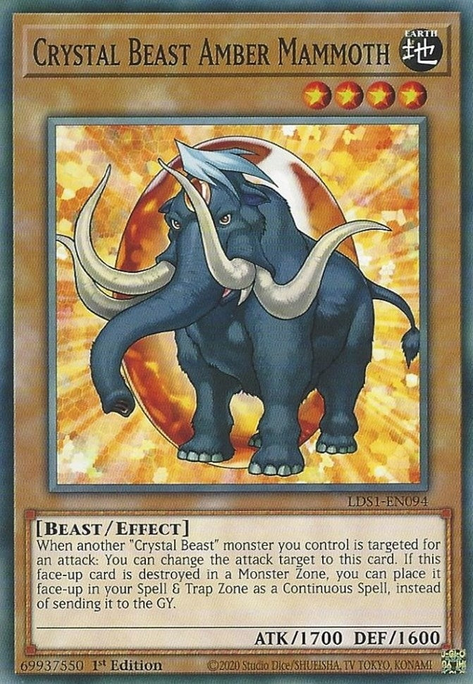 Crystal Beast Amber Mammoth (LDS1-EN094) Common