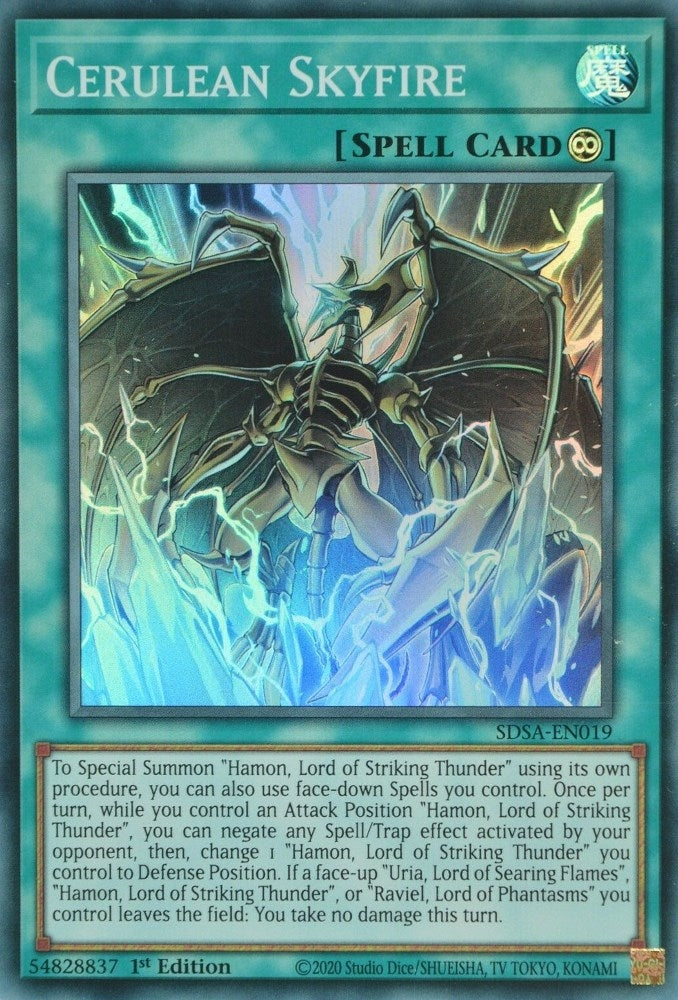 Cerulean Skyfire (SDSA-EN019) Super Rare