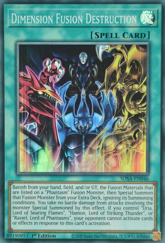 Dimension Fusion Destruction (SDSA-EN046) Super Rare