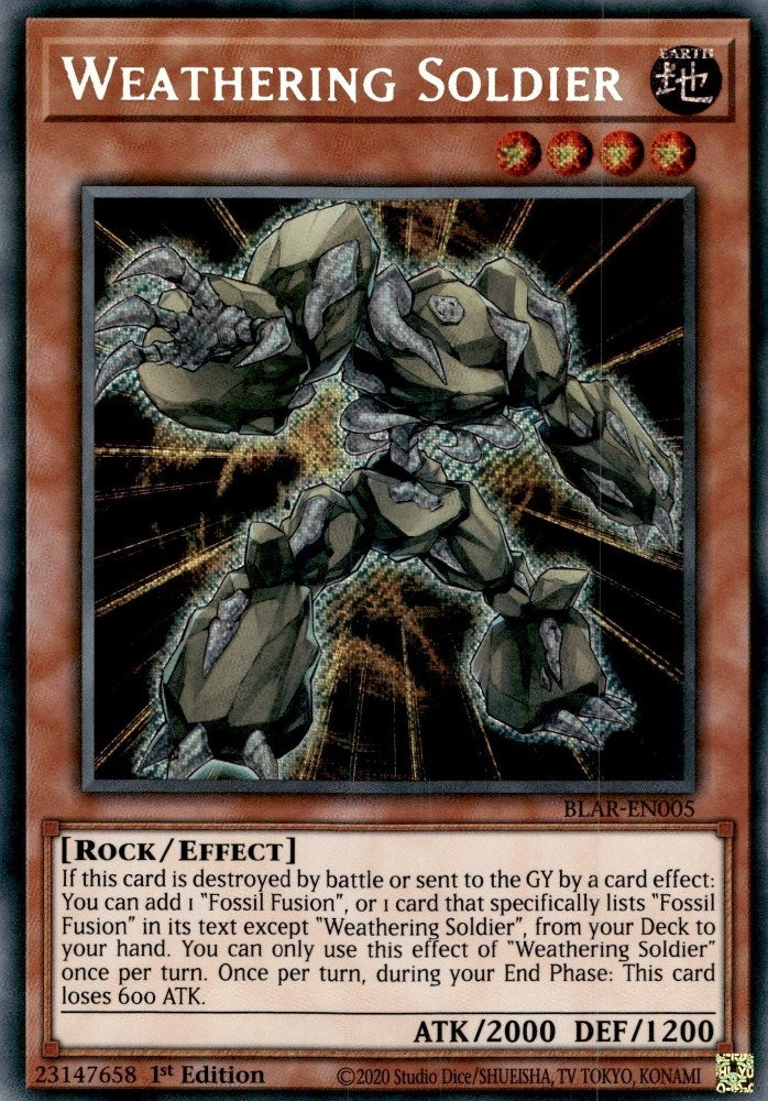Weathering Soldier (BLAR-EN005)  Secret Rare