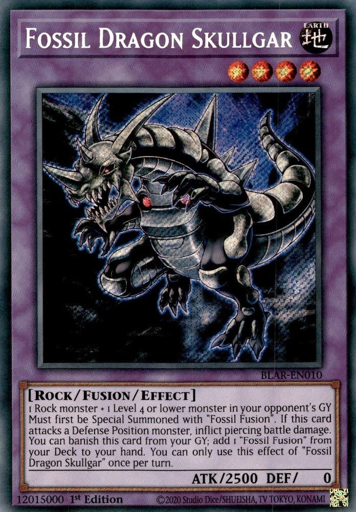 Fossil Dragon Skullgar (BLAR-EN010)  Secret Rare