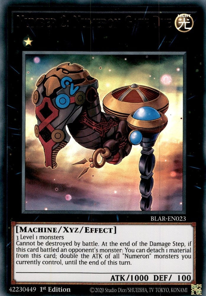 Number 2: Numeron Gate Dve (BLAR-EN023)  Ultra Rare