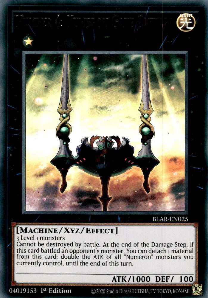 Number 4: Numeron Gate Catvari (BLAR-EN025)  Ultra Rare
