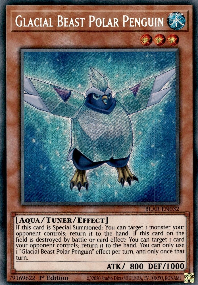 Glacial Beast Polar Penguin (BLAR-EN032)  Secret Rare