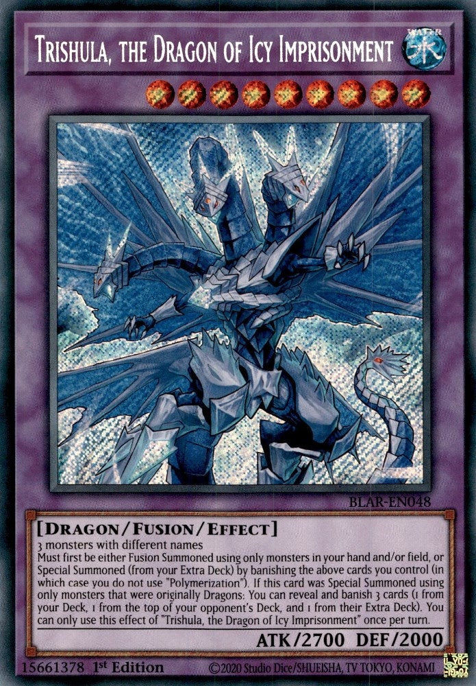 Trishula, the Dragon of Icy Imprisonment (BLAR-EN048)  Secret Rare