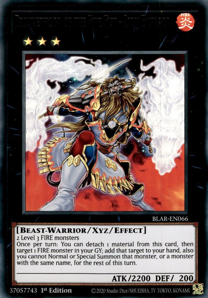 Brotherhood of the Fire Fist - Lion Emperor (BLAR-EN066)  Ultra Rare