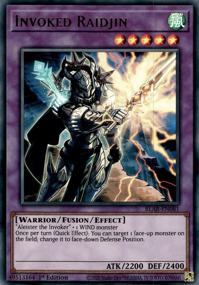 Invoked Raidjin (BLAR-EN081)  Ultra Rare