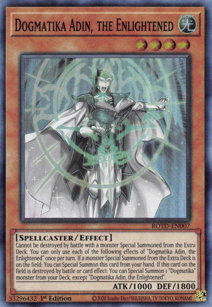 Dogmatika Adin, the Enlightened (ROTD-EN007) Super Rare