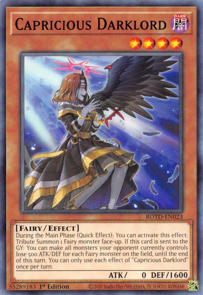 Capricious Darklord (ROTD-EN023) Common
