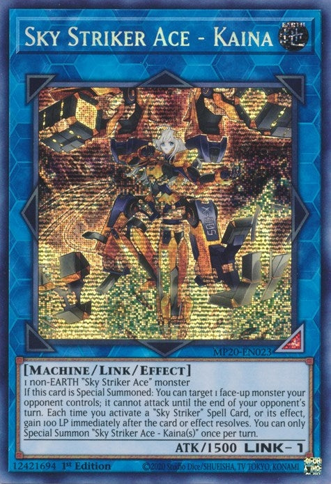 Sky Striker Ace - Kaina (MP20-EN023)  Prismatic Secret Rare