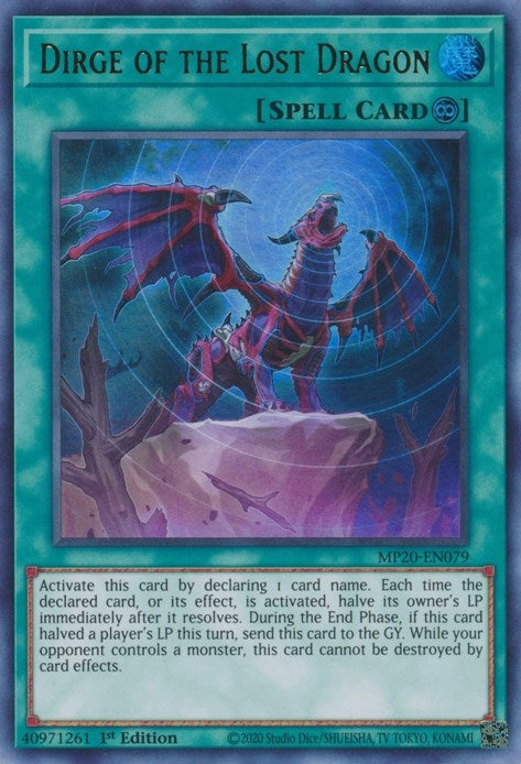 Dirge of the Lost Dragon (MP20-EN079) Ultra Rare