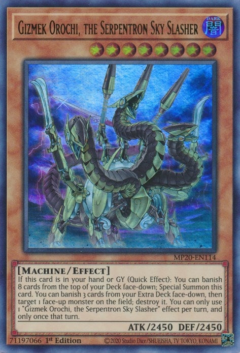 Gizmek Orochi, the Serpentron Sky Slasher (MP20-EN114)  Ultra Rare