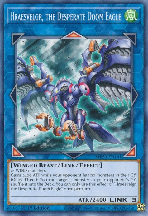 Hraesvelgr, the Desperate Doom Eagle (MP20-EN141) Common