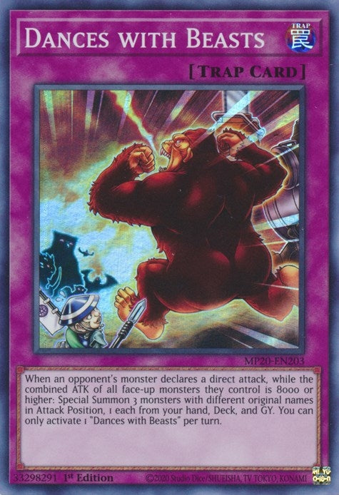Dances with Beasts (MP20-EN203) Super Rare