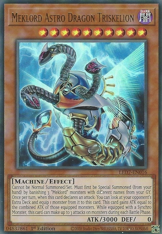 Meklord Astro Dragon Triskelion (LED7-EN016)  Ultra Rare