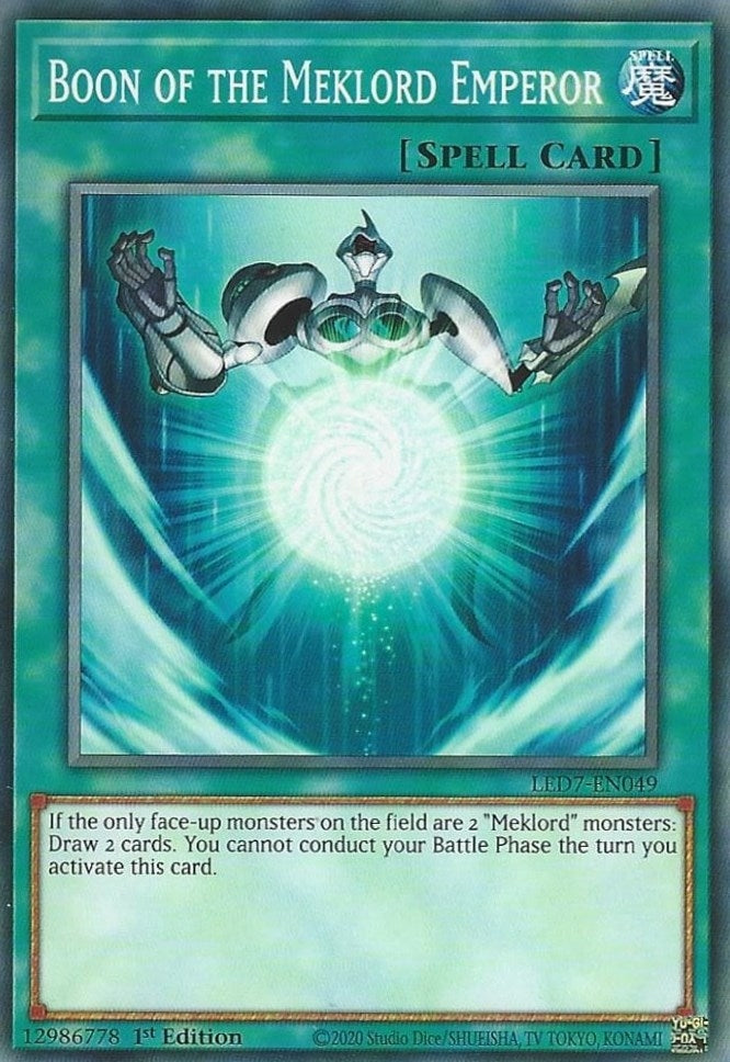Boon of the Meklord Emperor (LED7-EN049)  Common