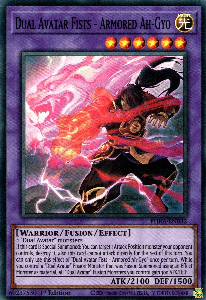 Dual Avatar Fists - Armored Ah-Gyo (PHRA-EN032) Super Rare