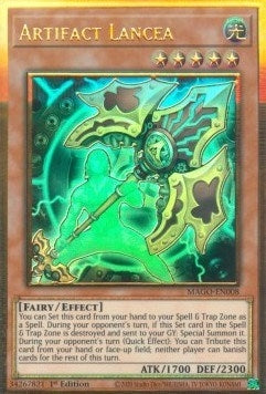 Artifact Lancea (MAGO-EN008)  Premium Gold Rare