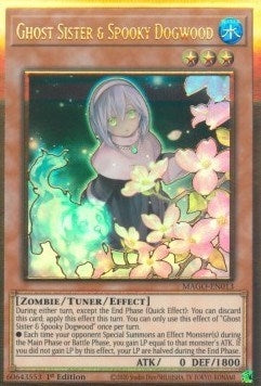 Ghost Sister & Spooky Dogwood (Alternate Art) (MAGO-EN013)  Premium Gold Rare