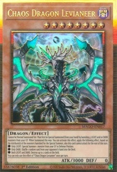 Chaos Dragon Levianeer (MAGO-EN017)  Premium Gold Rare
