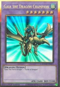 Gaia the Dragon Champion (MAGO-EN025)  Premium Gold Rare