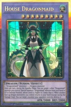 House Dragonmaid (MAGO-EN027)  Premium Gold Rare