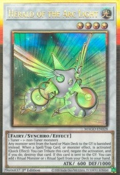 Herald of the Arc Light (MAGO-EN028)  Premium Gold Rare
