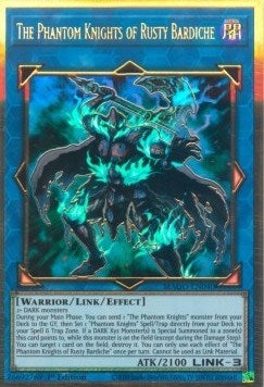 The Phantom Knights of Rusty Bardiche (MAGO-EN040)  Premium Gold Rare