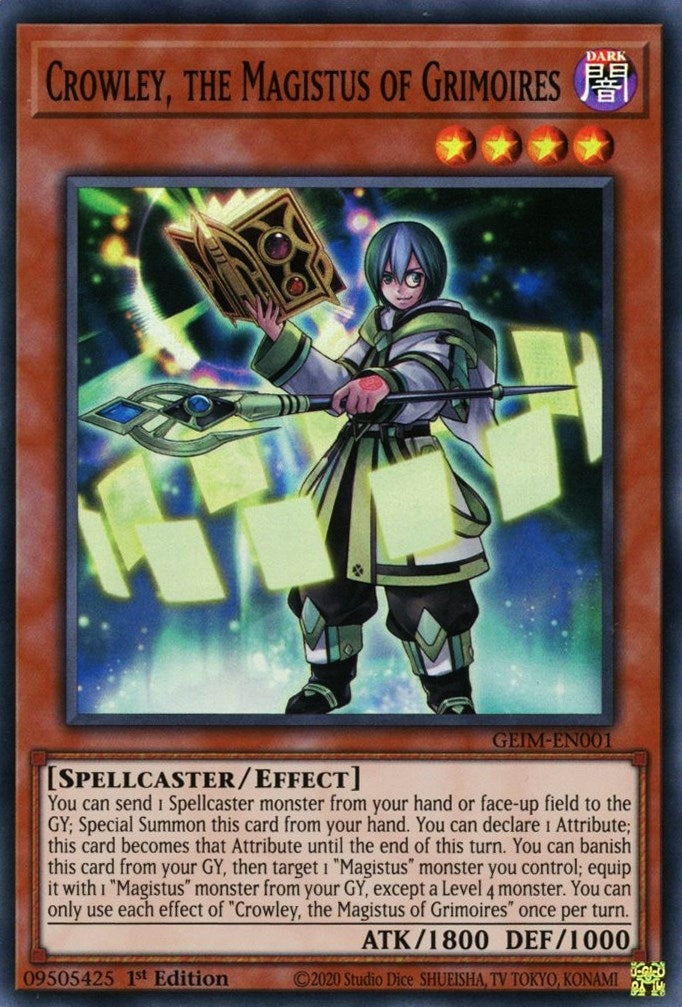 Crowley, the Magistus of Grimoires (GEIM-EN001) Super Rare