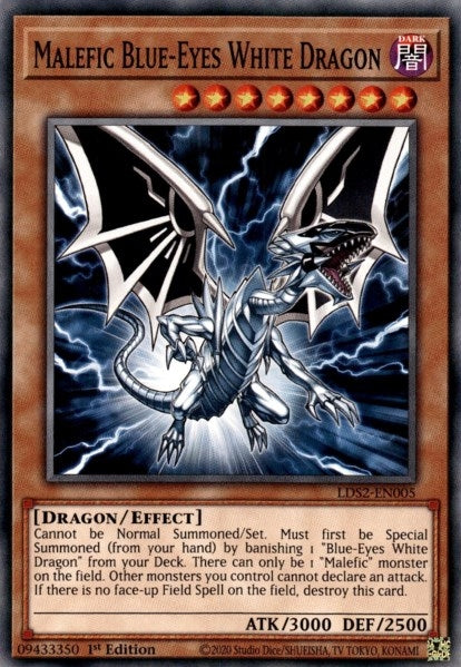 Malefic Blue-Eyes White Dragon (LDS2-EN005) Common