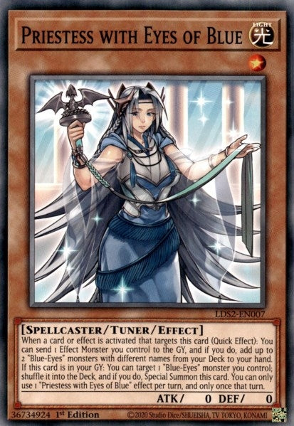 Priestess with Eyes of Blue (LDS2-EN007) Common