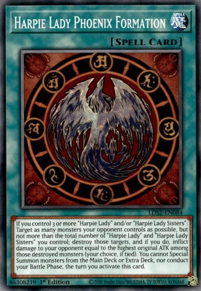 Harpie Lady Phoenix Formation (LDS2-EN084) Common