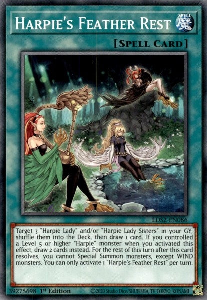 Harpie's Feather Rest (LDS2-EN086) Common