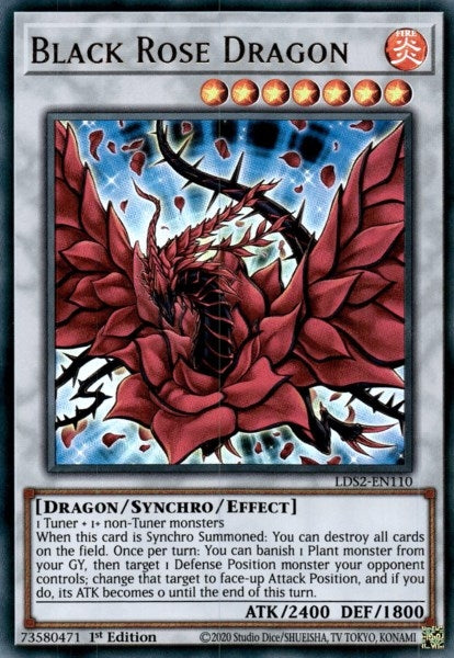 Black Rose Dragon (LDS2-EN110) Ultra Rare