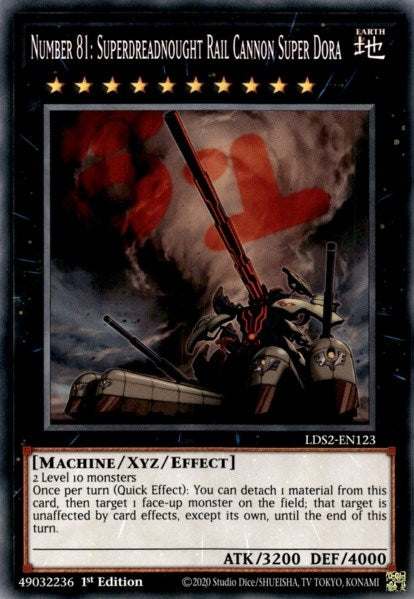 Number 81: Superdreadnought Rail Cannon Super Dora (LDS2-EN123) Common