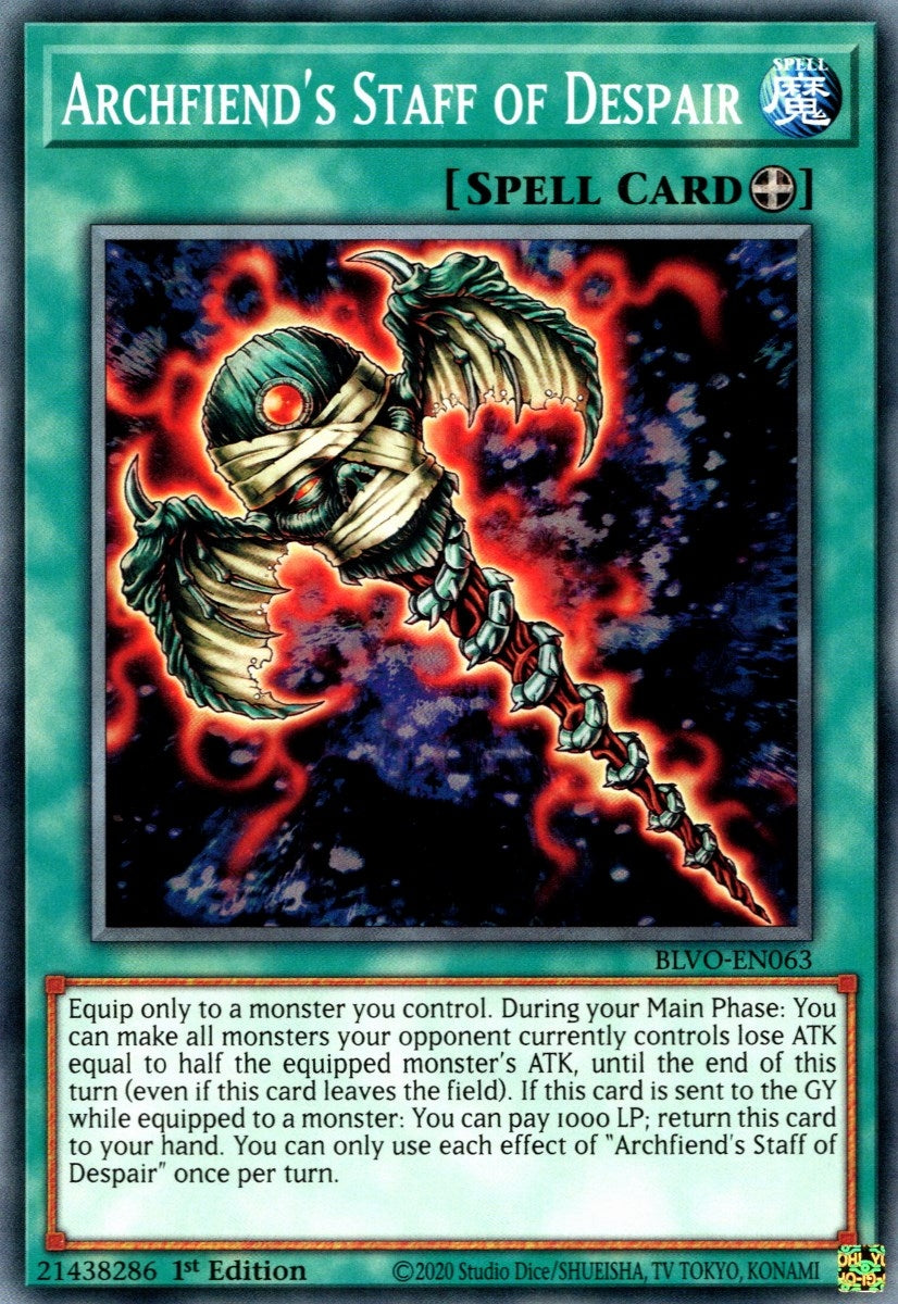 Archfiend's Staff of Despair (BLVO-EN063) Common
