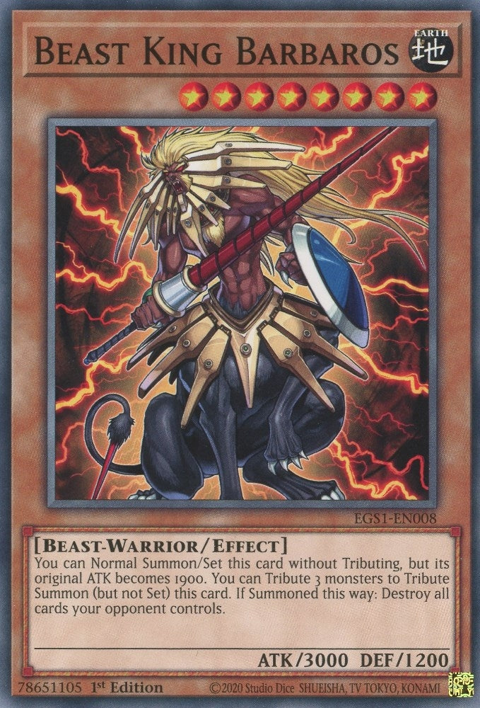 Beast King Barbaros (EGS1-EN008)  Common
